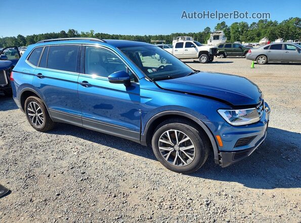 3VV2B7AX8KM006993 2019 VOLKSWAGEN TIGUAN Blue Przód prawy