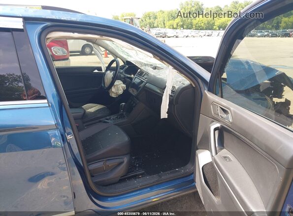 3VV2B7AX8KM016195 2019 VOLKSWAGEN TIGUAN Blue Widok wnętrza z przodu