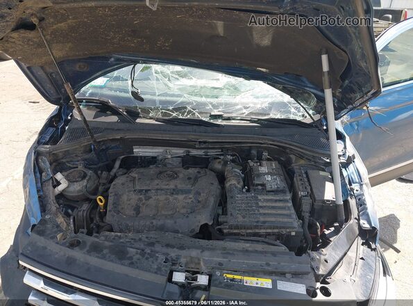 3VV2B7AX8KM016195 2019 VOLKSWAGEN TIGUAN Blue Widok z tyłu