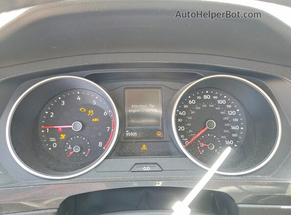 3VV2B7AX8LM043043 2020 VOLKSWAGEN TIGUAN Серый Вид щитка приборов