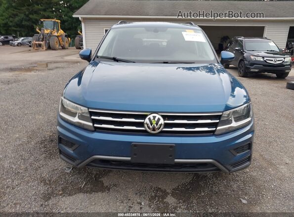 3VV2B7AX8LM052583 2020 VOLKSWAGEN TIGUAN Blue Instrument cluster view