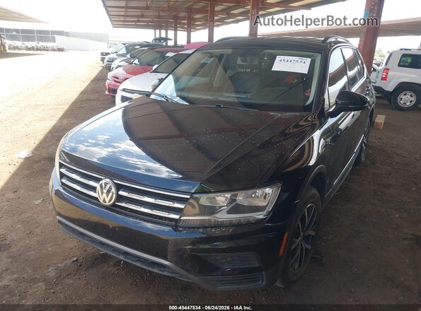 3VV2B7AX8MM048079 2021 VOLKSWAGEN TIGUAN Черный Передняя левая четверть