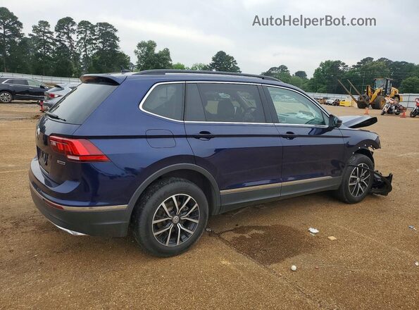 3VV2B7AX8MM142897 2021 VOLKSWAGEN TIGUAN Синий Задняя правая четверть