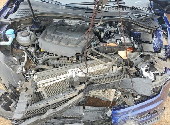 3VV2B7AX8MM142897 2021 VOLKSWAGEN TIGUAN Синий Вид задней части салона