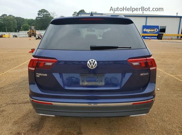 3VV2B7AX8MM142897 2021 VOLKSWAGEN TIGUAN Синий Вид сзади