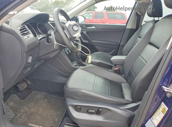 3VV2B7AX8MM142897 2021 VOLKSWAGEN TIGUAN Синий Вид салона спереди