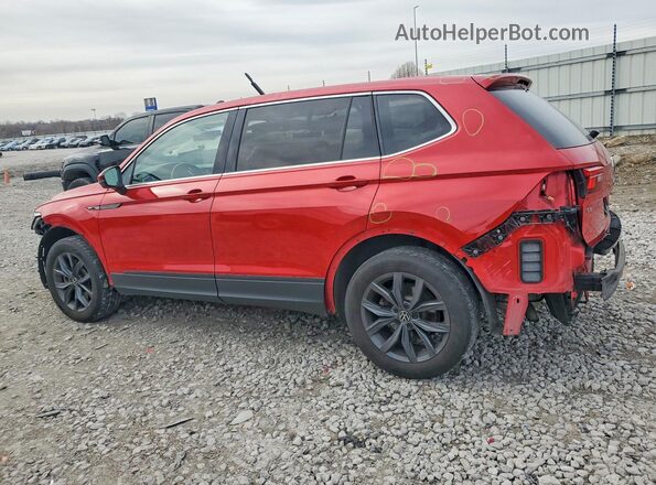 3VV2B7AX8NM125325 2022 VOLKSWAGEN TIGUAN Red უკანა მარცხენა