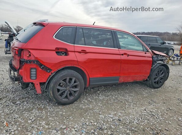 3VV2B7AX8NM125325 2022 VOLKSWAGEN TIGUAN Red უკანა მარჯვენა