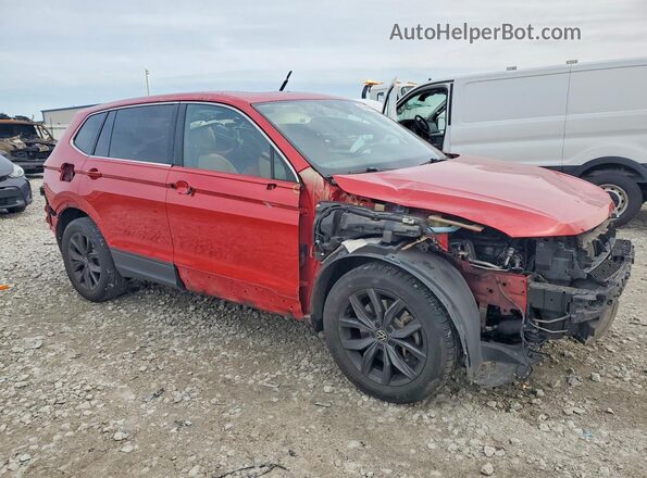 3VV2B7AX8NM125325 2022 VOLKSWAGEN TIGUAN Red წინა მარჯვენა