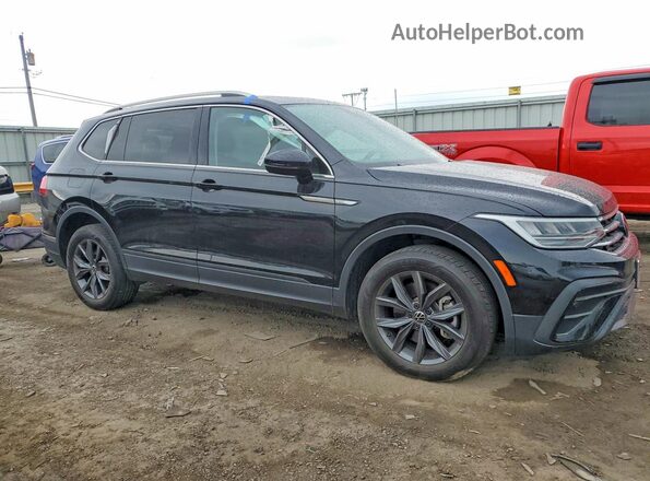 3VV2B7AX8NM129259 2022 VOLKSWAGEN TIGUAN Черный Передняя правая четверть