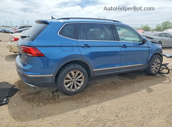 3VV2B7AX9JM047602 2018 VOLKSWAGEN TIGUAN Blue Հետևի աջ
