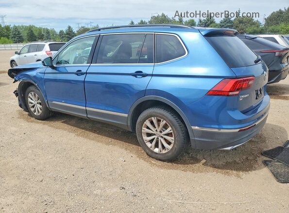 3VV2B7AX9JM047602 2018 VOLKSWAGEN TIGUAN Blue Հետևի ձախ