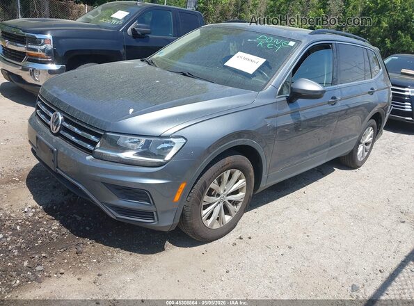 3VV2B7AX9KM068337 2019 VOLKSWAGEN TIGUAN Gray წინა მარცხენა ხედი სამი მეოთხედიდან