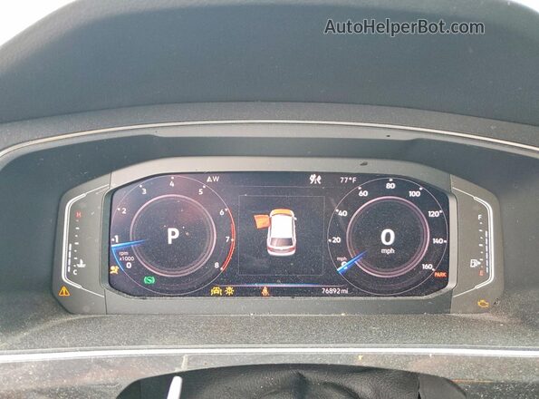 3VV2B7AX9KM186064 2019 VOLKSWAGEN TIGUAN Серый Вид щитка приборов