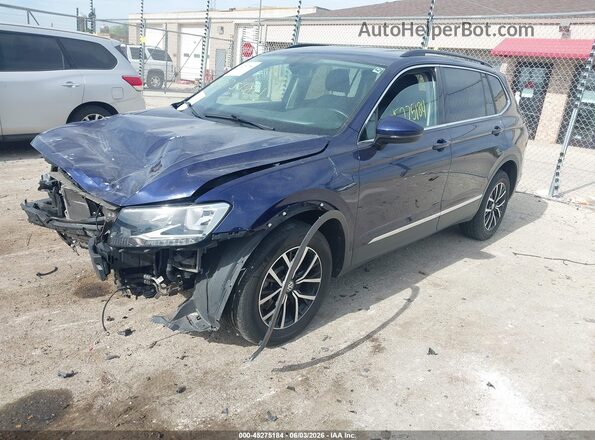 3VV2B7AX9MM003250 2021 VOLKSWAGEN TIGUAN Blue Przód lewy