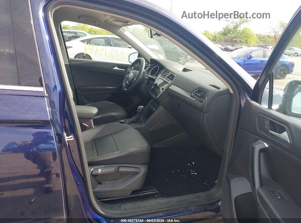 3VV2B7AX9MM003250 2021 VOLKSWAGEN TIGUAN Blue Widok wnętrza z przodu