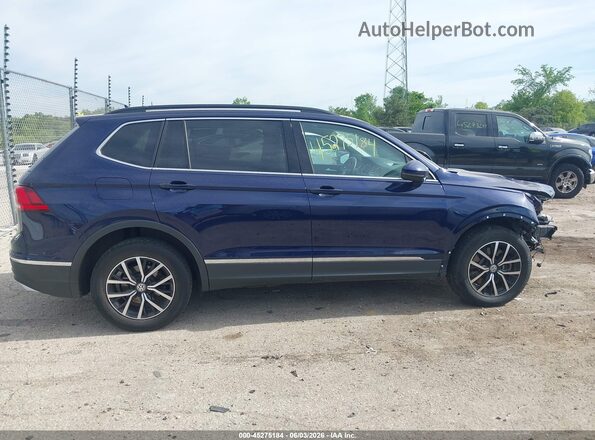 3VV2B7AX9MM003250 2021 VOLKSWAGEN TIGUAN Blue Widok wnętrza z tyłu