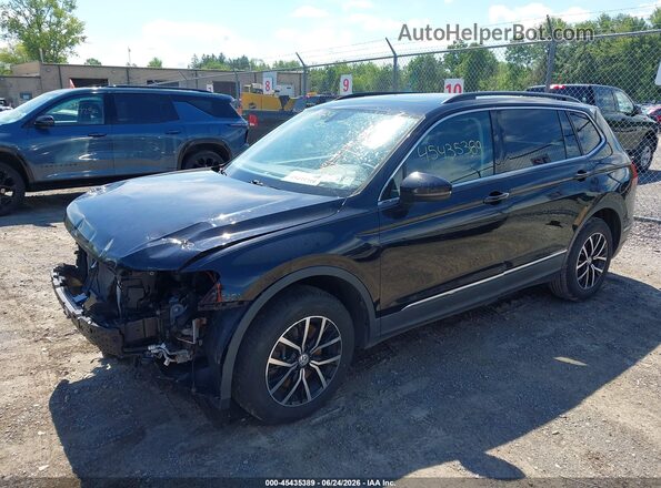 3VV2B7AX9MM067403 2021 VOLKSWAGEN TIGUAN Black Առջևի ձախ երեք քառորդ տեսարան