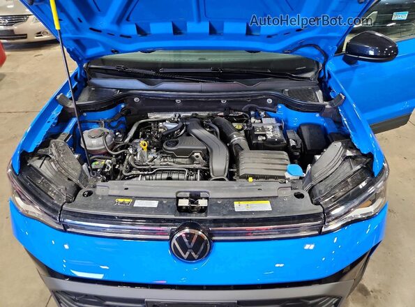 3VV2C7B23SM006173 2025 VOLKSWAGEN TAOS Синий Вид подкапотного пространства