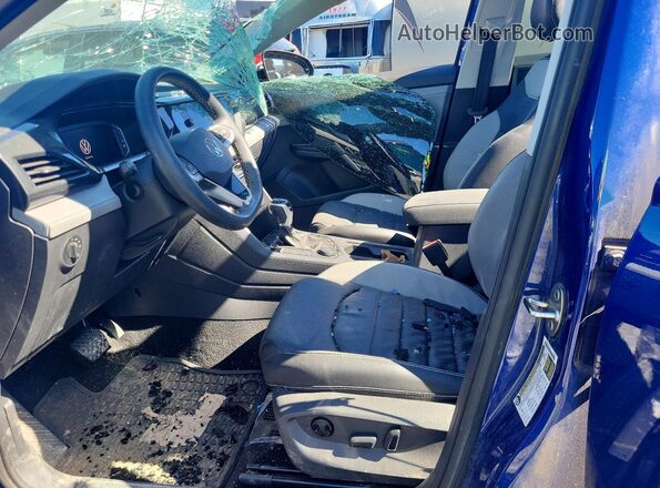 3VV2X7B23PM346600 2023 VOLKSWAGEN TAOS Blue Front interior view