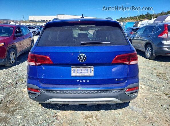 3VV2X7B23PM346600 2023 VOLKSWAGEN TAOS Blue Rear view