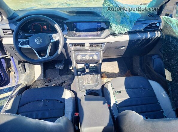 3VV2X7B23PM346600 2023 VOLKSWAGEN TAOS Blue Dashboard view