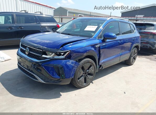 3VV2X7B29PM333706 2023 VOLKSWAGEN TAOS Dark Blue Vista tres cuartos delantera izquierda