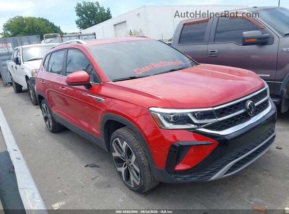 3VV2X7B2XPM343113 2023 VOLKSWAGEN TAOS Red უკანა სალონის ხედი