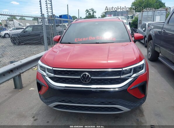 3VV2X7B2XPM343113 2023 VOLKSWAGEN TAOS Red ხელსაწყოთა პანელის ხედი