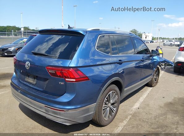 3VV3B7AX0JM021135 2018 VOLKSWAGEN TIGUAN Blue Trasero derecho