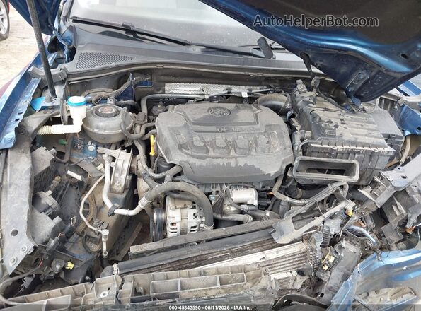 3VV3B7AX0KM063435 2019 VOLKSWAGEN TIGUAN Blue უკანა ხედი
