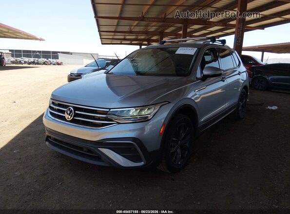 3VV3B7AX0NM038104 2022 VOLKSWAGEN TIGUAN Gray წინა მარცხენა ხედი სამი მეოთხედიდან