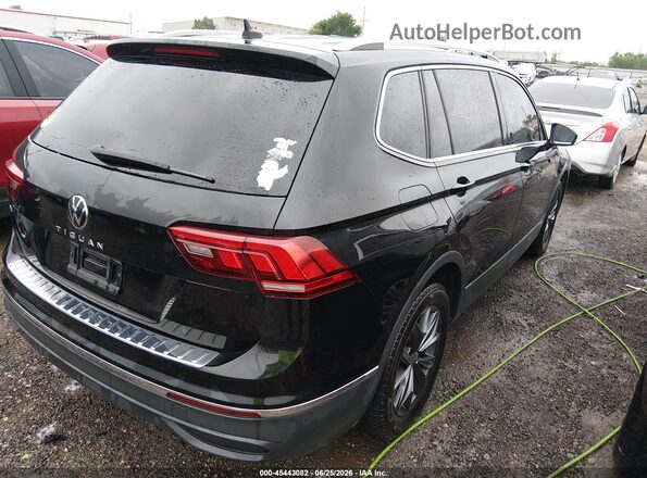 3VV3B7AX0NM124545 2022 VOLKSWAGEN TIGUAN Черный Задняя правая четверть