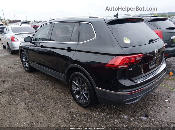 3VV3B7AX0NM124545 2022 VOLKSWAGEN TIGUAN Черный Задняя левая четверть