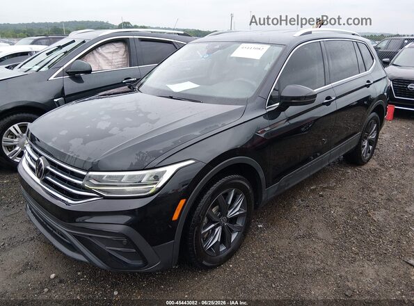 3VV3B7AX0NM124545 2022 VOLKSWAGEN TIGUAN Черный Передняя левая четверть