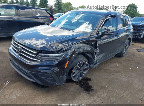 3VV3B7AX0PM101673 2023 VOLKSWAGEN TIGUAN Black წინა მარცხენა ხედი სამი მეოთხედიდან
