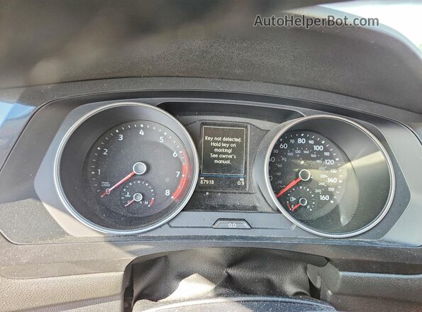 3VV3B7AX1JM008748 2018 VOLKSWAGEN TIGUAN Black Instrument cluster view