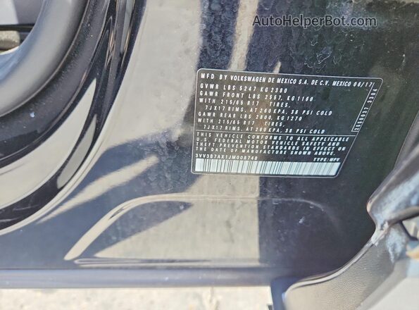 3VV3B7AX1JM008748 2018 VOLKSWAGEN TIGUAN Black Engine compartment view