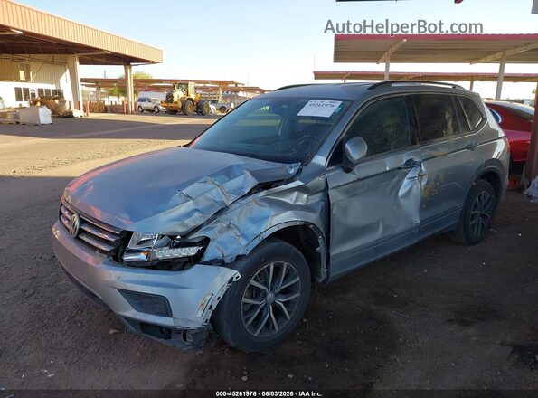 3VV3B7AX1KM136568 2019 VOLKSWAGEN TIGUAN Gray Առջևի ձախ երեք քառորդ տեսարան