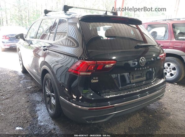 3VV3B7AX1NM082144 2022 VOLKSWAGEN TIGUAN Black უკანა მარცხენა
