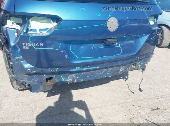 3VV3B7AX2JM109796 2018 VOLKSWAGEN TIGUAN Синий Вид спереди