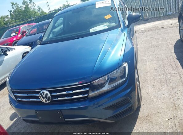 3VV3B7AX2JM109796 2018 VOLKSWAGEN TIGUAN Синий Вид щитка приборов