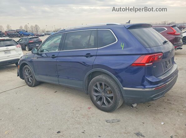 3VV3B7AX2NM159507 2022 VOLKSWAGEN TIGUAN Blue უკანა მარცხენა