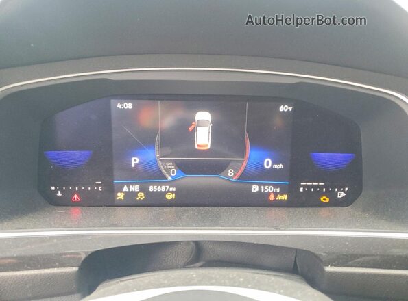 3VV3B7AX2NM159507 2022 VOLKSWAGEN TIGUAN Blue ხელსაწყოთა პანელის ხედი