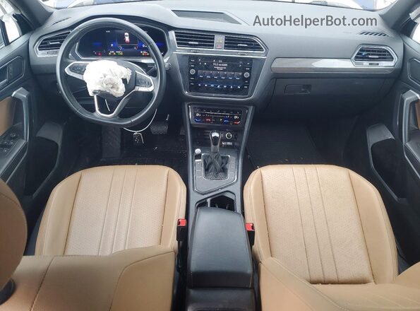 3VV3B7AX2NM159507 2022 VOLKSWAGEN TIGUAN Blue წინა პანელის ხედი