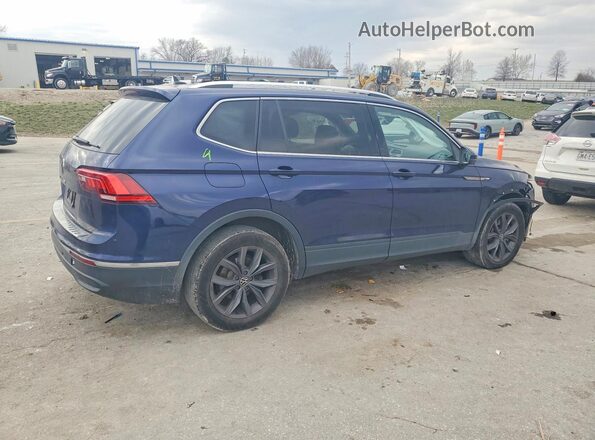 3VV3B7AX2NM159507 2022 VOLKSWAGEN TIGUAN Blue უკანა მარჯვენა