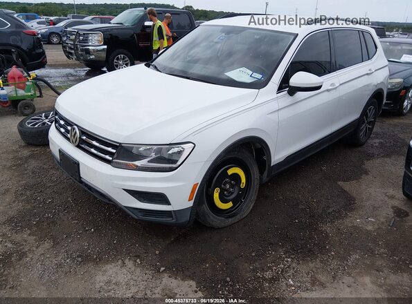 3VV3B7AX3KM005657 2019 VOLKSWAGEN TIGUAN White წინა მარცხენა ხედი სამი მეოთხედიდან