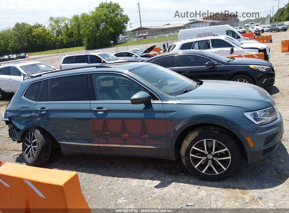 3VV3B7AX3MM040783 2021 VOLKSWAGEN TIGUAN Teal უკანა სალონის ხედი
