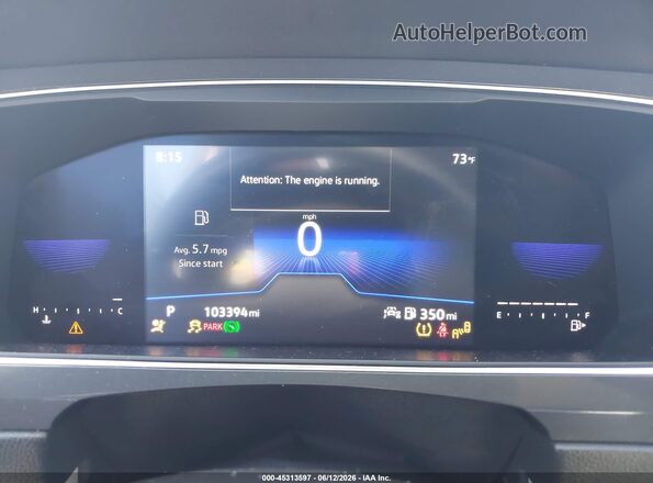 3VV3B7AX3NM118285 2022 VOLKSWAGEN TIGUAN Blue Вид задніх сидінь