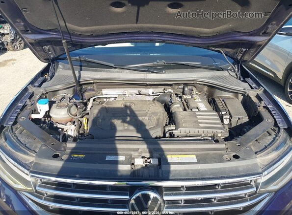 3VV3B7AX3NM118285 2022 VOLKSWAGEN TIGUAN Blue Вид ззаду